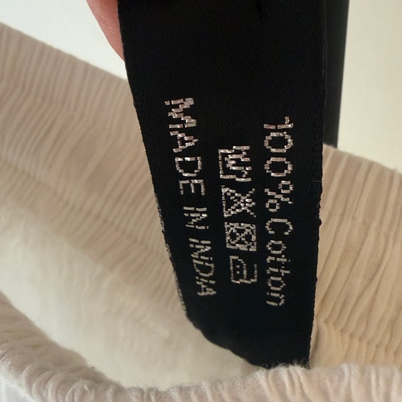 Me 2 Magic White Lace + Crochet Maxi Skirt with Elastic Drawstring Waist size L - Picture 5 of 5